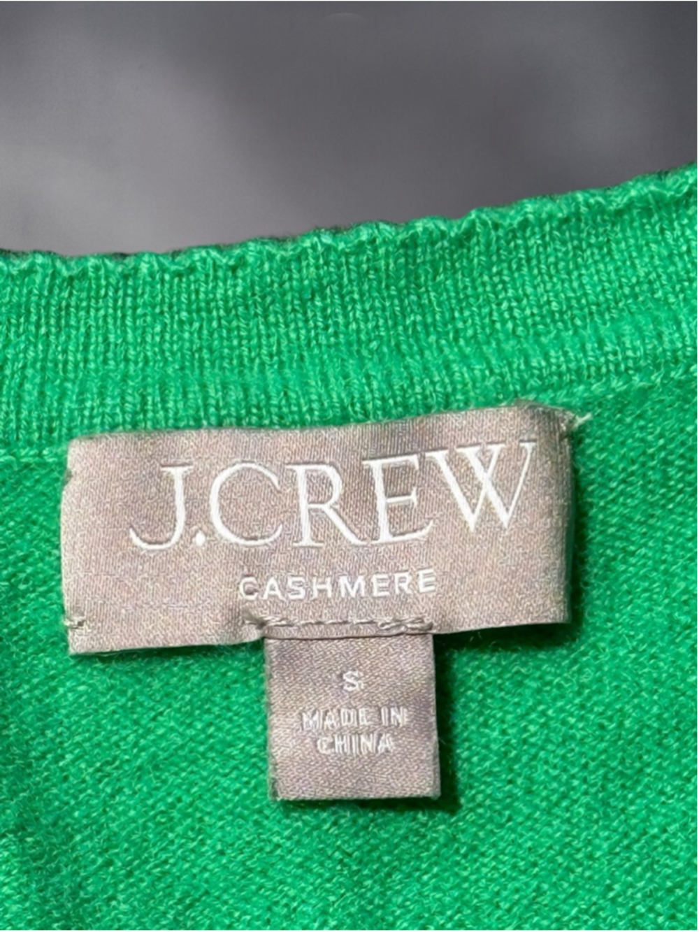 J.Crew Green 100% Cashmere V-Neck Sweater Vest – Size Small - Picture 15 of 15